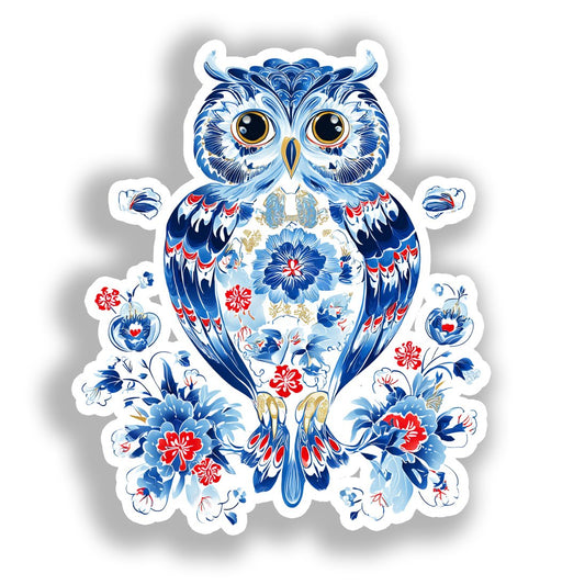 Owl Vinyl Decal Sticker for Car, Laptop, Tumbler and more # A019071-4" x 4"