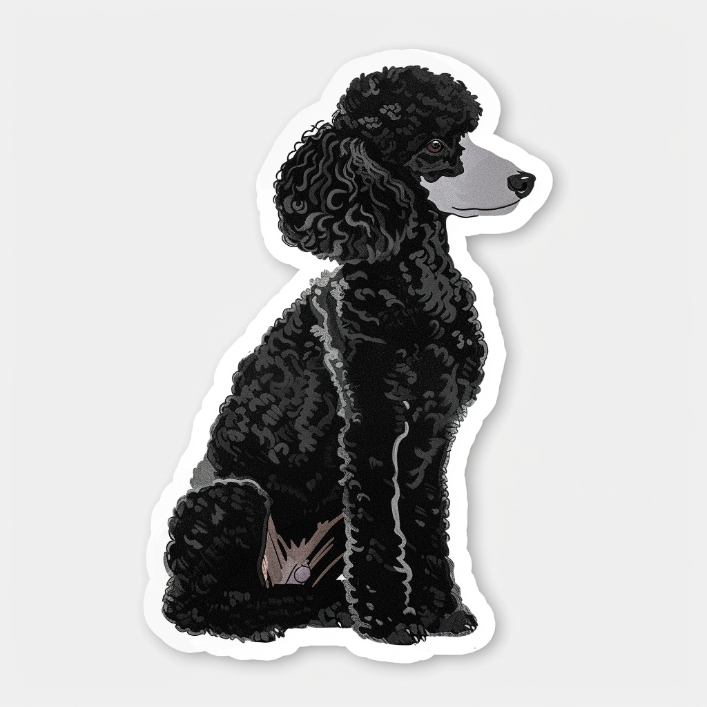 Poodle Dog Vinyl Decal Sticker for Car, Laptop, Tumbler and more # F07165