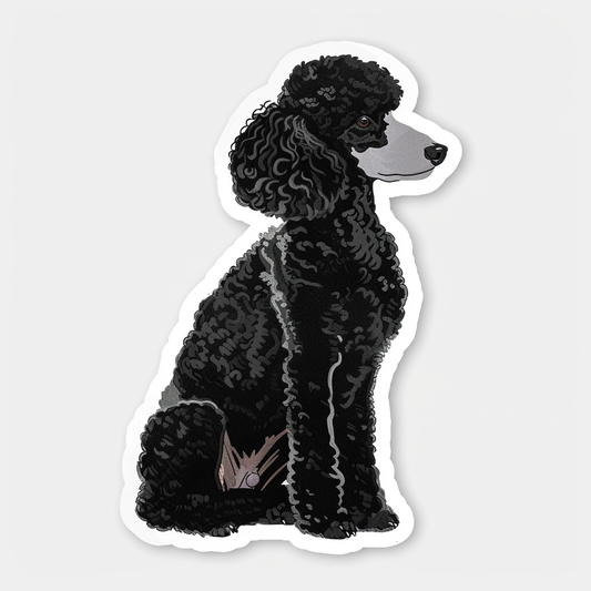 Poodle Dog Vinyl Decal Sticker for Car, Laptop, Tumbler and more # F07165