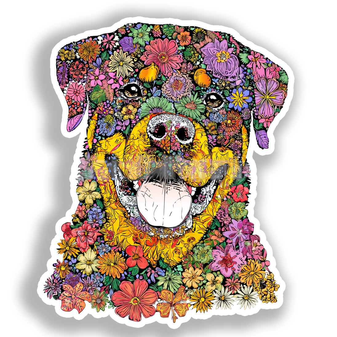 Rottweiler Dog Vinyl Decal Sticker for Car, Laptop, Tumbler and more # A018180-4" x 4"