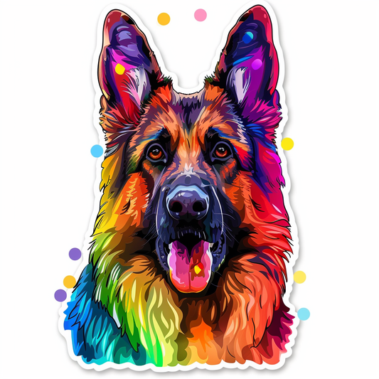 German Shepherd Dog Vinyl Decal Sticker for Car, Laptop, Tumbler and more # F011419