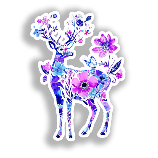 Deer Vinyl Decal Sticker for Car, Laptop, Tumbler and more # A018594-4" x 4"