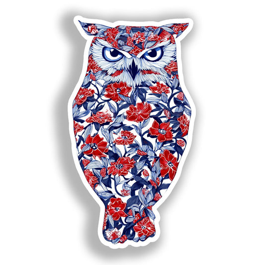 Owl Vinyl Decal Sticker for Car, Laptop, Tumbler and more # A019089-4" x 4"