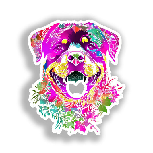 Rottweiler Dog Vinyl Decal Sticker for Car, Laptop, Tumbler and more # A018251-4" x 4"