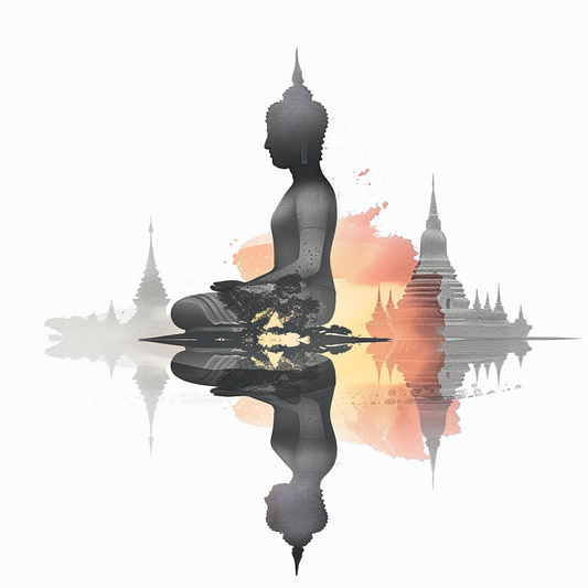 Buddha majestic Expressive surreal Vinyl Decal Sticker for Car, Laptop, Tumbler and more # F016934