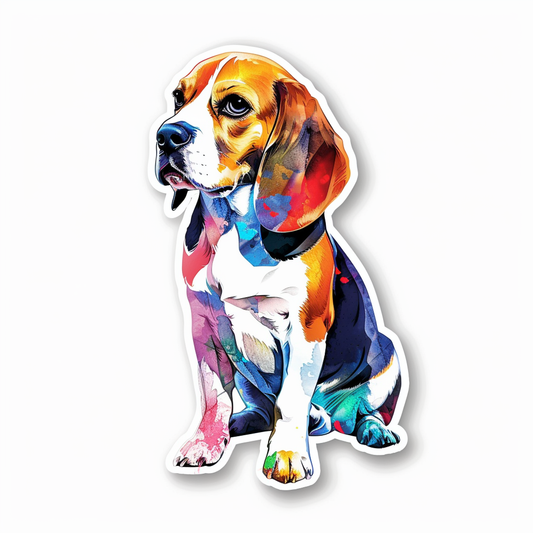 Beagle dog Vinyl Decal Sticker for Car, Laptop, Tumbler and more # F012171