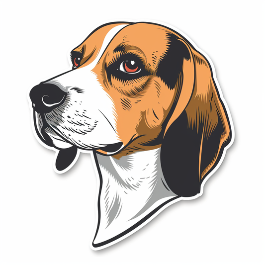 Beagle dog Vinyl Decal Sticker for Car, Laptop, Tumbler and more # F011767