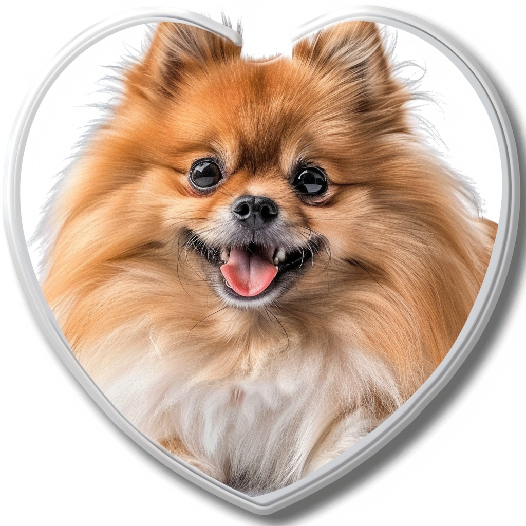 Sticker of a Pomeranian Dog majestic Expressive surreal Vinyl Decal Sticker for Car, Laptop, Tumbler and more # F014078
