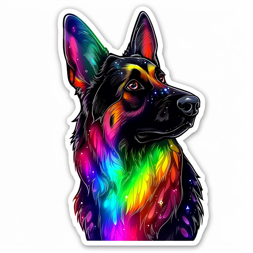 German Shepherd Dog Vinyl Decal Sticker for Car, Laptop, Tumbler and more # F011430
