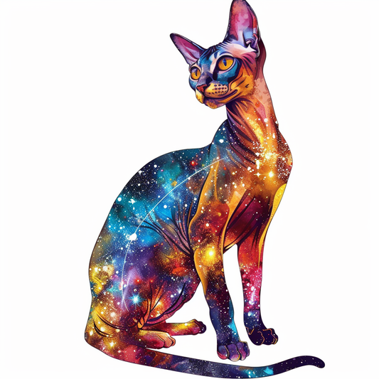 Abyssinian Cat astronaut majestic Expressive surreal Vinyl Decal Sticker for Car, Laptop, Tumbler and more # F021211-4" x 4"