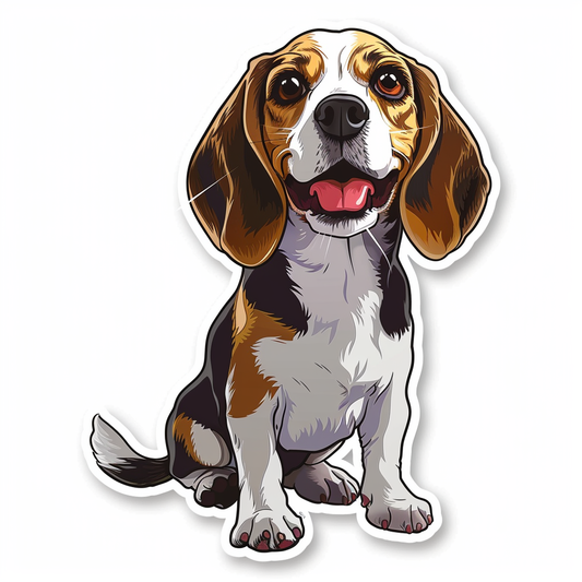 Beagle dog Vinyl Decal Sticker for Car, Laptop, Tumbler and more # F011845
