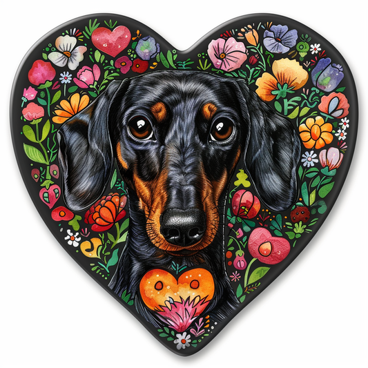 Dachshund Dog Heartcore Vinyl Decal Sticker for Car, Laptop, Tumbler and more # F012799