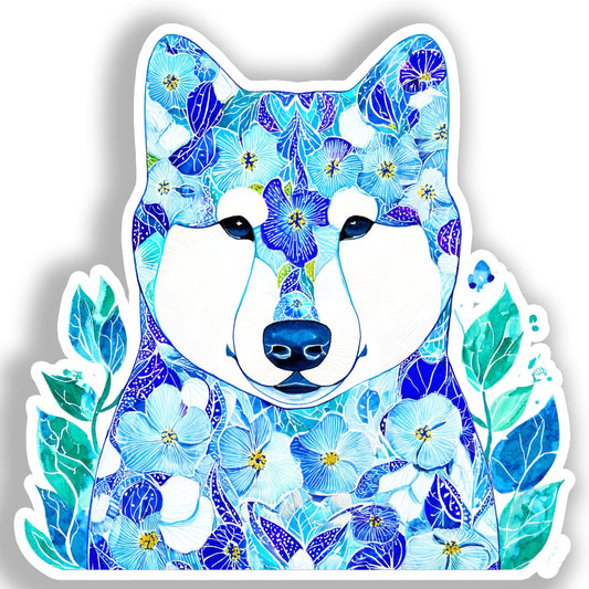 Akita Dog Vinyl Decal Sticker for Car, Laptop, Tumbler and more # A018814-4" x 4"