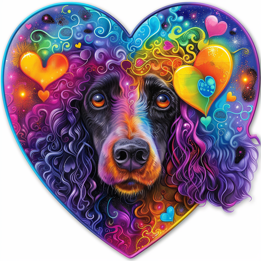 Poodle Dog heartcore Vinyl Decal Sticker for Car, Laptop, Tumbler and more # F012245