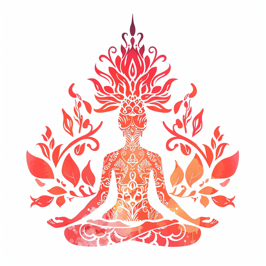 Buddha cartoon majestic Expressive surreal Vinyl Decal Sticker for Car, Laptop, Tumbler and more # F017009