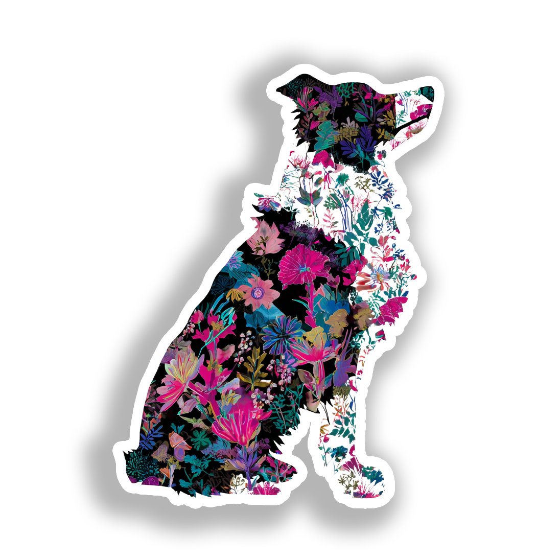 Border Callie Dog Vinyl Decal Sticker for Car, Laptop, Tumbler and more # A019032-4" x 4"