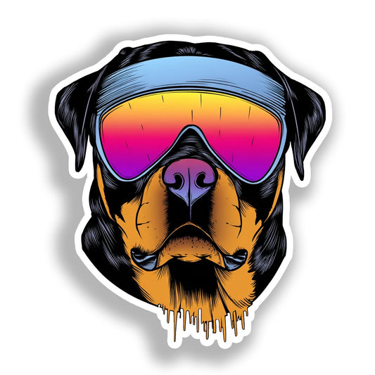 Rottweiler Dog Vinyl Decal Sticker for Car, Laptop, Tumbler and more # A017984-4" x 4"