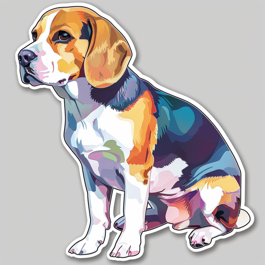 Beagle dog Vinyl Decal Sticker for Car, Laptop, Tumbler and more # F012164