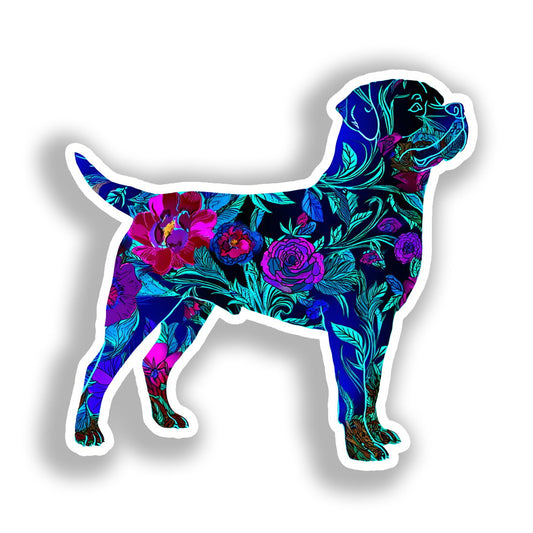 Rottweiler Dog Vinyl Decal Sticker for Car, Laptop, Tumbler and more # A018069-4" x 4"