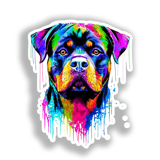 Rottweiler Dog Vinyl Decal Sticker for Car, Laptop, Tumbler and more # A018339-4" x 4"