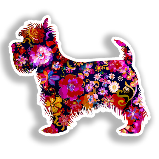 Yorkshire Terrier Dog Vinyl Decal Sticker for Car, Laptop, Tumbler and more # A017193-4" x 4"