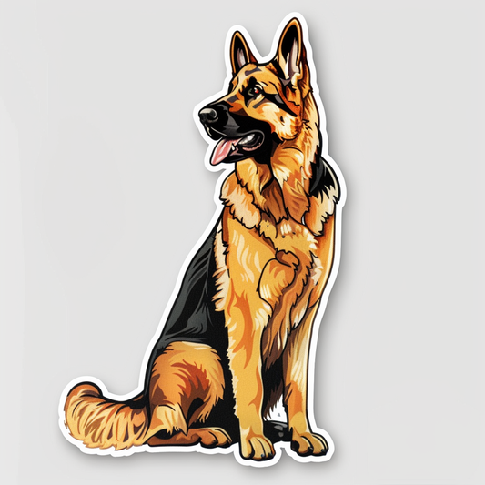 German Shepherd Dog Vinyl Decal Sticker for Car, Laptop, Tumbler and more # F07485