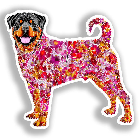 Rottweiler Dog Vinyl Decal Sticker for Car, Laptop, Tumbler and more # A018239-4" x 4"
