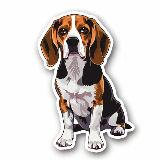 Beagle dog Vinyl Decal Sticker for Car, Laptop, Tumbler and more # F012020