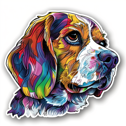 Beagle dog Vinyl Decal Sticker for Car, Laptop, Tumbler and more # F012018