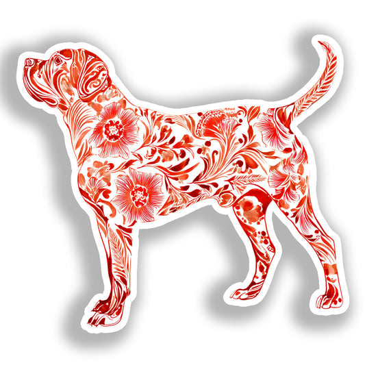Large Breed Dog Vinyl Decal Sticker for Car, Laptop, Tumbler and more # A019412-4" x 4"
