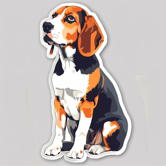 Beagle Dog Vinyl Decal Sticker for Car, Laptop, Tumbler and more # F07287