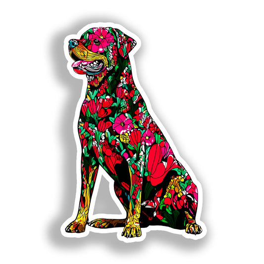 Rottweiler Dog Vinyl Decal Sticker for Car, Laptop, Tumbler and more # A018259-4" x 4"