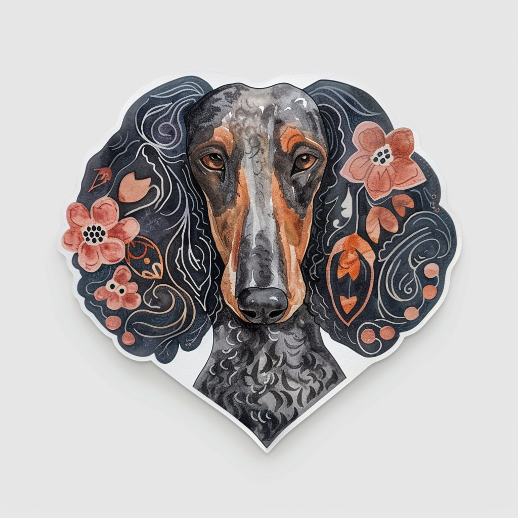 Poodle Dog heartcore Vinyl Decal Sticker for Car, Laptop, Tumbler and more # F012363