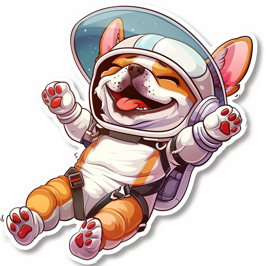 Bulldog Dog majestic Expressive surreal Vinyl Decal Sticker for Car, Laptop, Tumbler and more # F017695