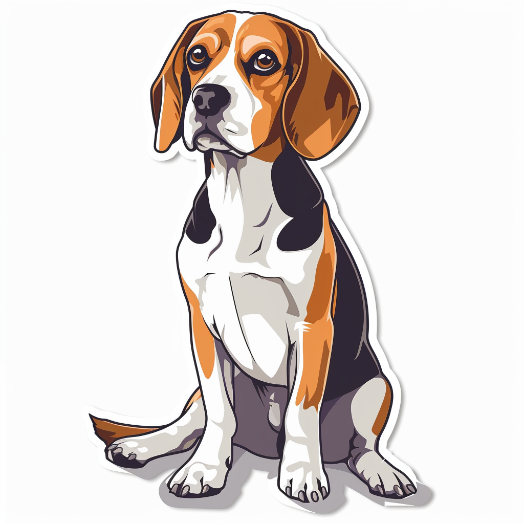 Beagle dog Vinyl Decal Sticker for Car, Laptop, Tumbler and more # F011827