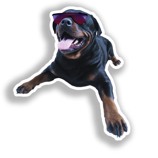 Rottweiler Dog Vinyl Decal Sticker for Car, Laptop, Tumbler and more # A018049-4" x 4"
