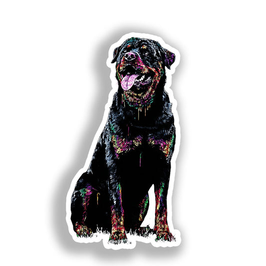 Rottweiler Dog Vinyl Decal Sticker for Car, Laptop, Tumbler and more # A018328-4" x 4"