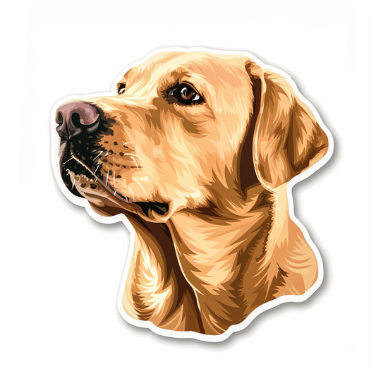 Labrador Retriever Dog Vinyl Decal Sticker for Car, Laptop, Tumbler and more # F07198