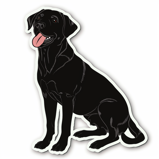 Labrador Retriever Dog Vinyl Decal Sticker for Car, Laptop, Tumbler and more # F07726