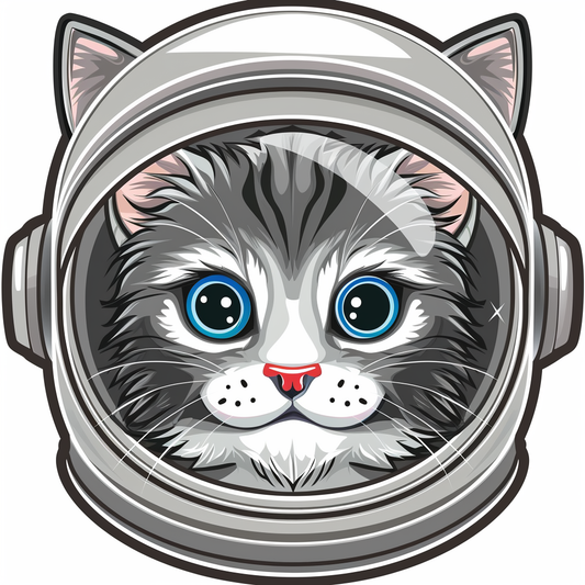 Adorable Turkish Angora Cat  Vinyl Decal Sticker for Car, Laptop, Tumbler and more # F020993-4" x 4"