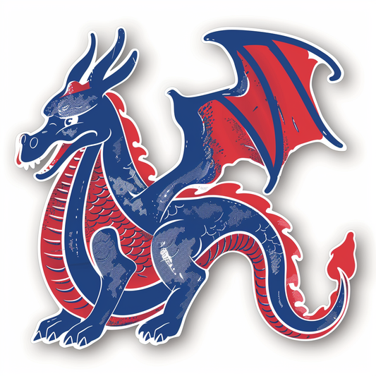 Dragon majestic Expressive surreal Vinyl Decal Sticker for Car, Laptop, Tumbler and more # F018974