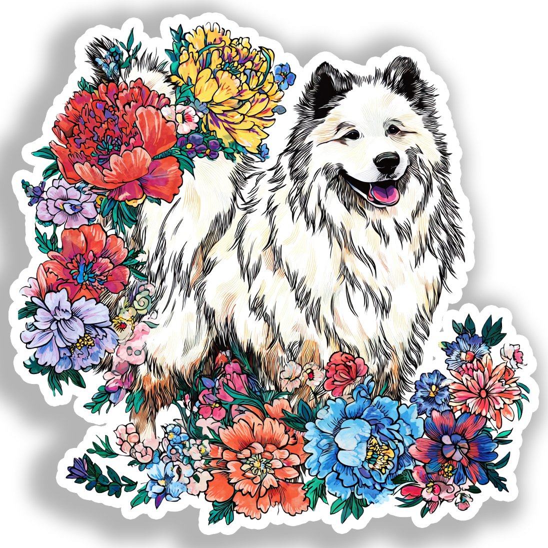 Large Breed Dog Vinyl Decal Sticker for Car, Laptop, Tumbler and more # A019362-4" x 4"