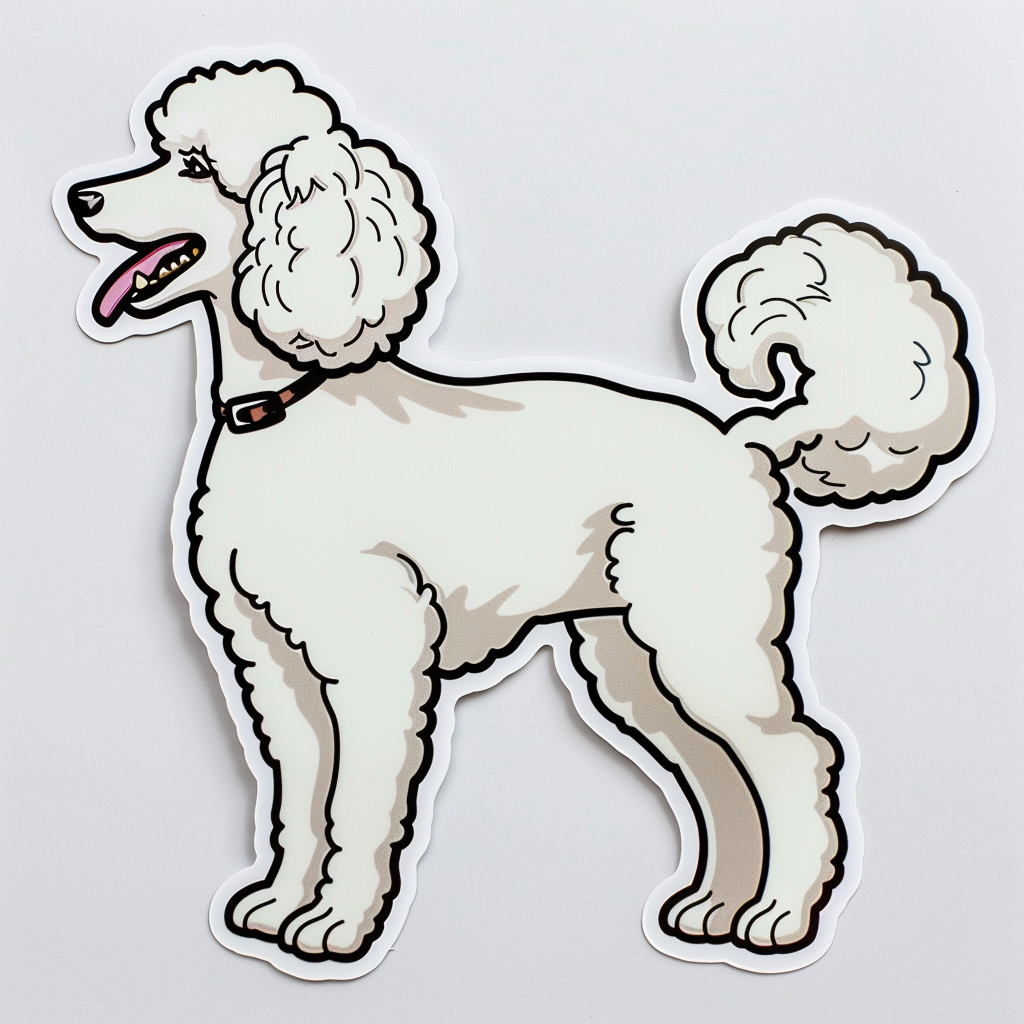 Poodle Dog Vinyl Decal Sticker for Car, Laptop, Tumbler and more # F012648