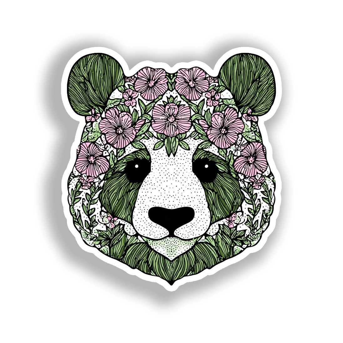 Panda Vinyl Decal Sticker for Car, Laptop, Tumbler and more # A018456-4" x 4"