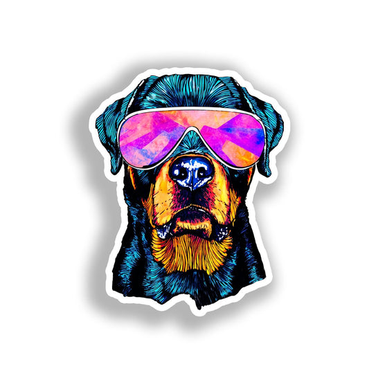 Rottweiler Dog Vinyl Decal Sticker for Car, Laptop, Tumbler and more # A018302-4" x 4"