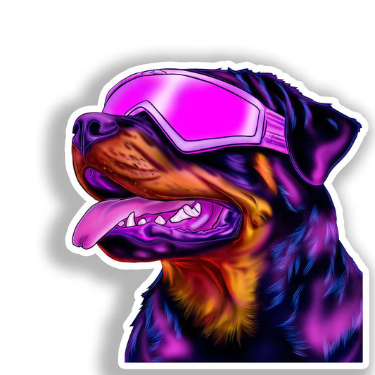 Rottweiler Dog Vinyl Decal Sticker for Car, Laptop, Tumbler and more # A017986-4" x 4"
