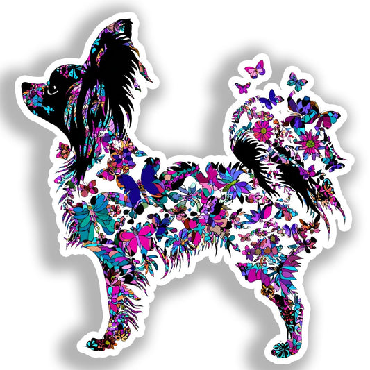 Papillon Dog Vinyl Decal Sticker for Car, Laptop, Tumbler and more # A019261-4" x 4"