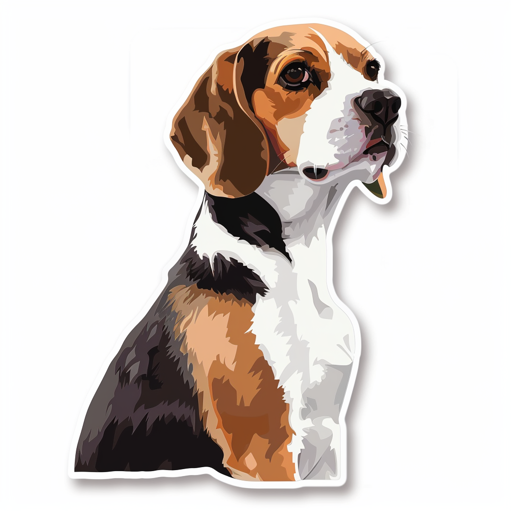 Beagle dog Vinyl Decal Sticker for Car, Laptop, Tumbler and more # F011831