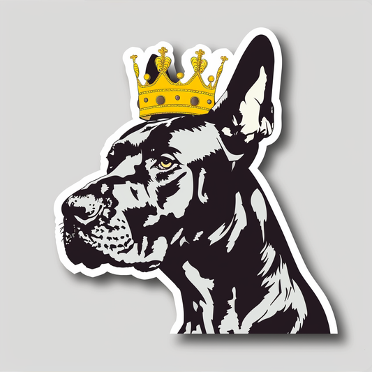 Great Dane Dog Expressive surreal Vinyl Decal Sticker for Car, Laptop, Tumbler and more # F022743