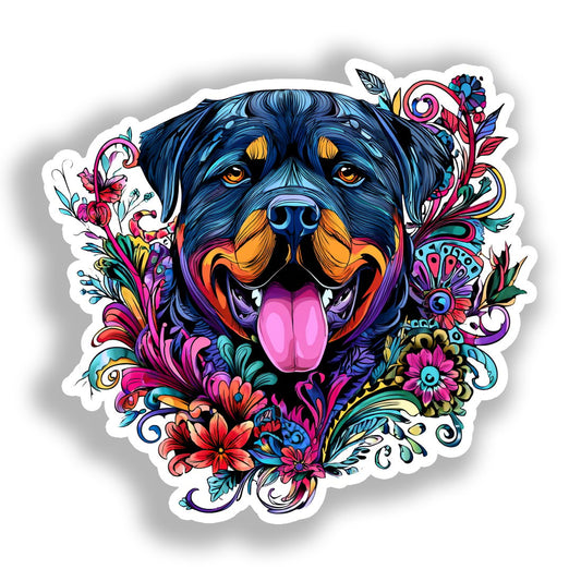 Rottweiler Dog Vinyl Decal Sticker for Car, Laptop, Tumbler and more # A018188-4" x 4"